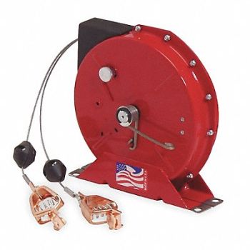 REELCRAFT Cable Reel Spring 50 ft Red HD, 2CAJ4