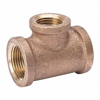 GRAINGER APPROVED Reducing Tee Red Brass 3 x 3 x 2 in, 2CFJ2