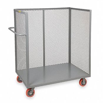 LITTLE GIANT Stock Cart With 3-Sides 66 in L, 2CFN9