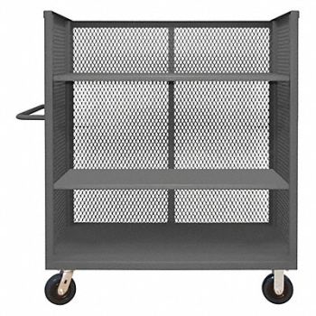 GRAINGER APPROVED Metal Stock Truck 3 Shelves 3600 lb., 2CFP1