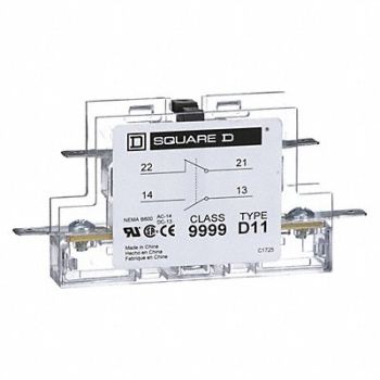 SQUARE D Auxiliary Contact 1NO 1NC, 2CG37