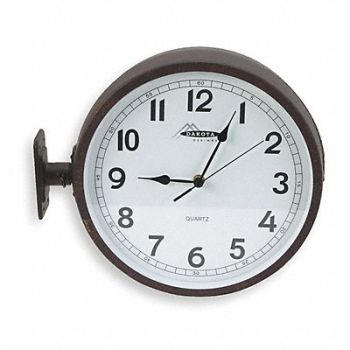 GRAINGER APPROVED Wall Clock Analog Battery, 2CHY5