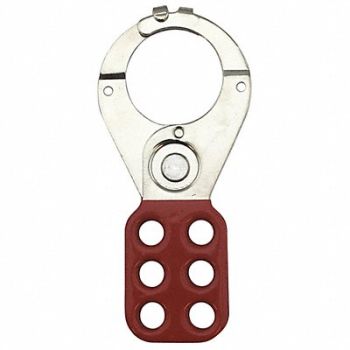 CONDOR Lockout Hasp 6 Lock Red, 2CJJ4