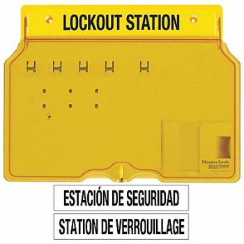 MASTER LOCK Lockout Station Unfilled 12-1/4 In H, 2CJK3