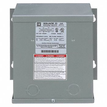 SQUARE D Transformer 120/240VAC 12/24VAC 1.5kVA, 2CL92