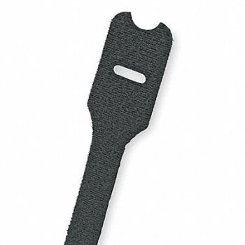 PANDUIT Hook-and-Loop Cable Tie 12 in Black PK10, 2CNE9