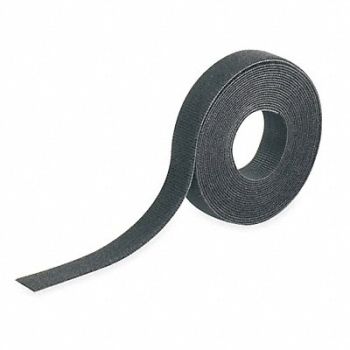 PANDUIT Hook-and-Loop Cable Tie Roll 15 ft Black, 2CNF5