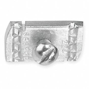 PBC LINEAR End Stop 1.375 In L 0.750 W 0.242 H, 2CPP6