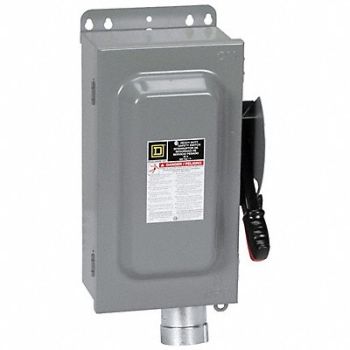 SQUARE D Safety Switch 600VAC 3PST 60 Amps AC, 2CR07
