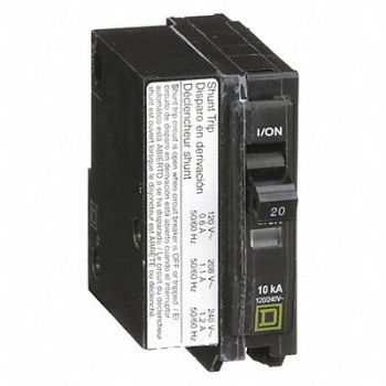 SQUARE D Circuit Breaker 20A Plug In 120/240V 1P, 2CT17