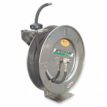 SPEEDAIRE Spring Return Hose Reel 1/2 MNPT 50 ft, 2CUD4
