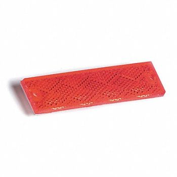 GROTE Reflector Rectangular Red 4-7/16 L, 2CVL6