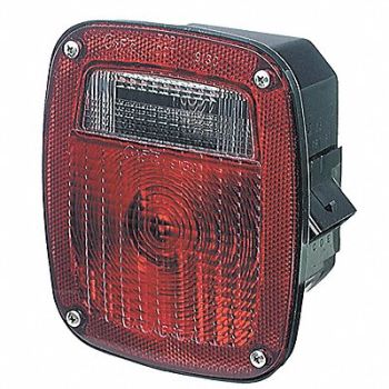 GROTE Stop/Turn/Tail Light Square Red 5-3/4 L, 2CWF7