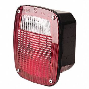 GROTE Stop/Turn/Tail Light Square Red 5-3/4 L, 2CWG1