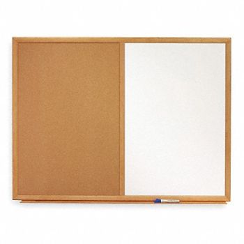 QUARTET Combination Bulletin Board 36H x 48W In, 2CY97