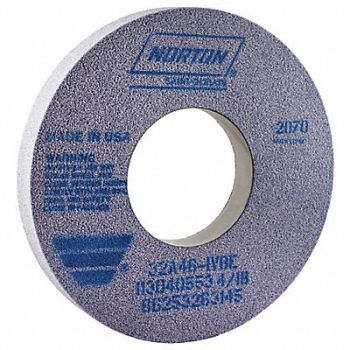 NORTON Grinding Wheel T1 12x1-1/2x5 AO 46G Med, 2D212