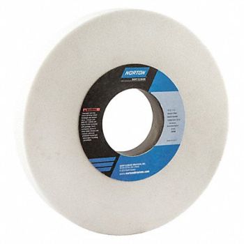 NORTON Grinding Wheel T1 10x1x3 AO 60G Med Wht, 2D378