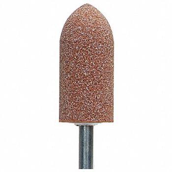 NORTON Vitrified Mounted Point 7/8 x 2in 60G, 2D823