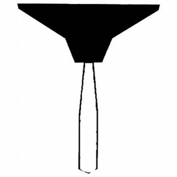 NORTON VitrifiedMountedPoint 3/4 x 3/16in 60G, 2D846