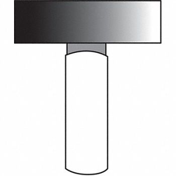 NORTON Vitrified Mounted Point 1-1/2 x1in 60G, 2D904