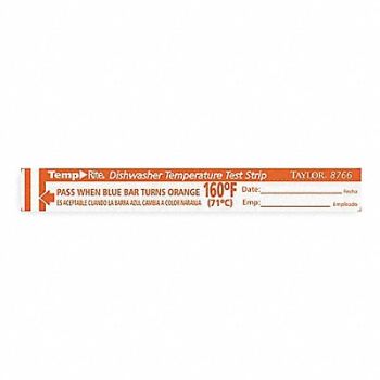 TAYLOR Dishwasher Test Strip PK25, 2DBE3