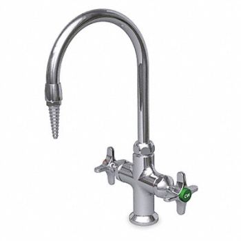 WATERSAVER FAUCET COMPANY Gooseneck Chrome Brass 2.2gpm, 2DCH9