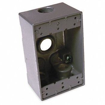 BELL Weatherproof Box 3/4 in Hub 4Inlet, 2DCV4