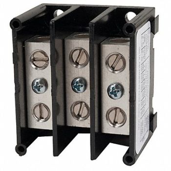 SQUARE D Power Distr Block Al/Cu 600V AC/DC, 2DD73