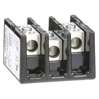 SQUARE D Power Distr Block Al/Cu 600V AC/DC, 2DD65