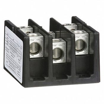 SQUARE D Power Distr Block Al/Cu 600V AC/DC, 2DD66
