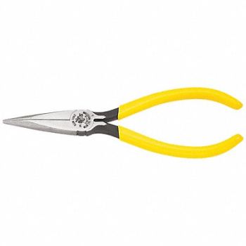 KLEIN TOOLS Needle Nose Plier 6-5/8 L Serrated, 2DEX8