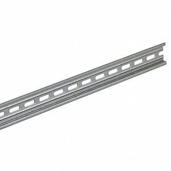 SQUARE D DIN Mtg Chl Prepunched IEC Galv Steel, 2DF49