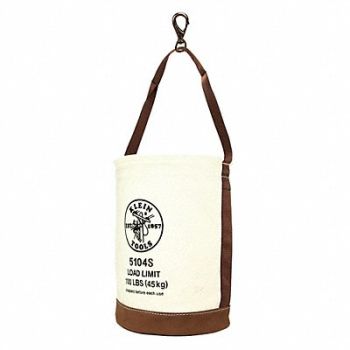 KLEIN TOOLS Bucket Bag Canvas Straight Wall OffWhite, 2DGT6