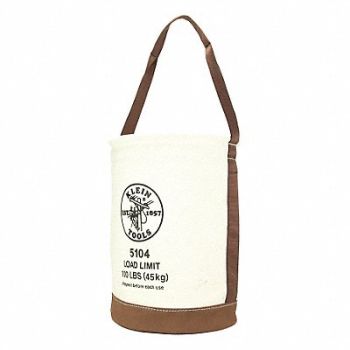 KLEIN TOOLS Bucket Bag Canvas Straight Wall OffWhite, 2DFN6