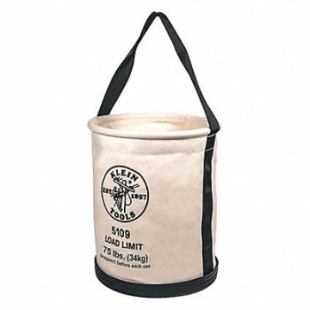 KLEIN TOOLS Bucket Bag Canvas Straight Wall OffWhite, 2DFP2