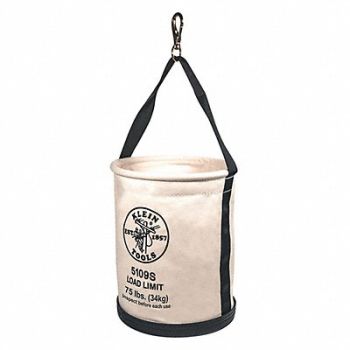 KLEIN TOOLS Bucket Bag Canvas Straight Wall OffWhite, 2DFP4