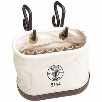 KLEIN TOOLS Bucket Bag Canvas Straight Wall OffWhite, 2DFT4