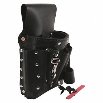 KLEIN TOOLS Black Tool Pouch Leather, 2DFT6