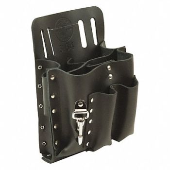 KLEIN TOOLS Black Tool Pouch Leather, 2DFT8