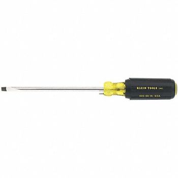KLEIN TOOLS Slotted Screwdriver 1/4 in, 2DFY2