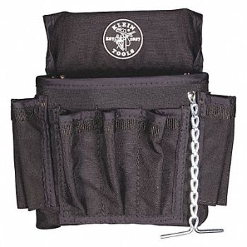 KLEIN TOOLS Black Tool Pouch Ballistic Nylon, 2DGJ5
