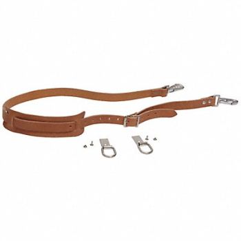 KLEIN TOOLS Tool Bag Shoulder Straps Brown Leather, 2DGT4