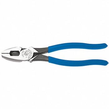 KLEIN TOOLS Linemans Plier 9-3/8 L Dipped, 2DGY8