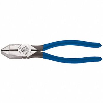 KLEIN TOOLS Linemans Plier 7-7/16 L Dipped, 2DGY9
