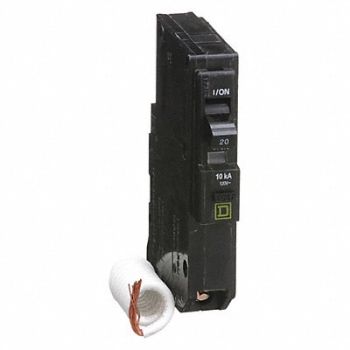 SQUARE D Circuit Breaker 20A Plug In 120V 1P, 2DM33