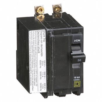 SQUARE D Circuit Breaker 30A Bolt On 120/240V 2P, 2DM66