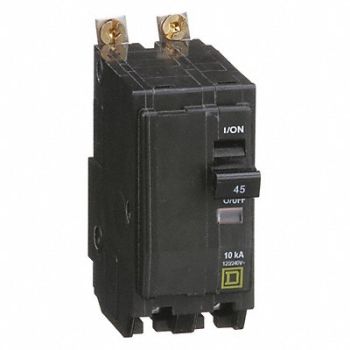SQUARE D Circuit Breaker 45A Bolt On 120/240V 2P, 2DM72