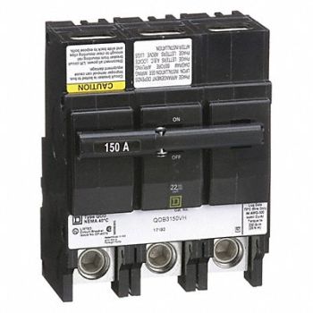 SQUARE D Circuit Breaker 150A Bolt On 120/240V 3P, 2DM84