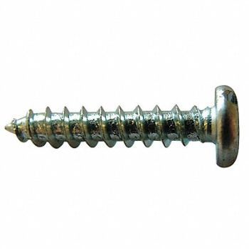 GRAINGER APPROVED Scrw Sz #8 Zinc 1 L PK100, 2DV82