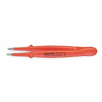KNIPEX Insulated Tweezer Straight 5 3/4 In, 2DYZ8